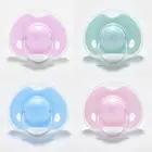 Детская силиконовая соска-пустышка для новорожденных мальчиков и девочек, плоские соски-пустышки с круглой головкой