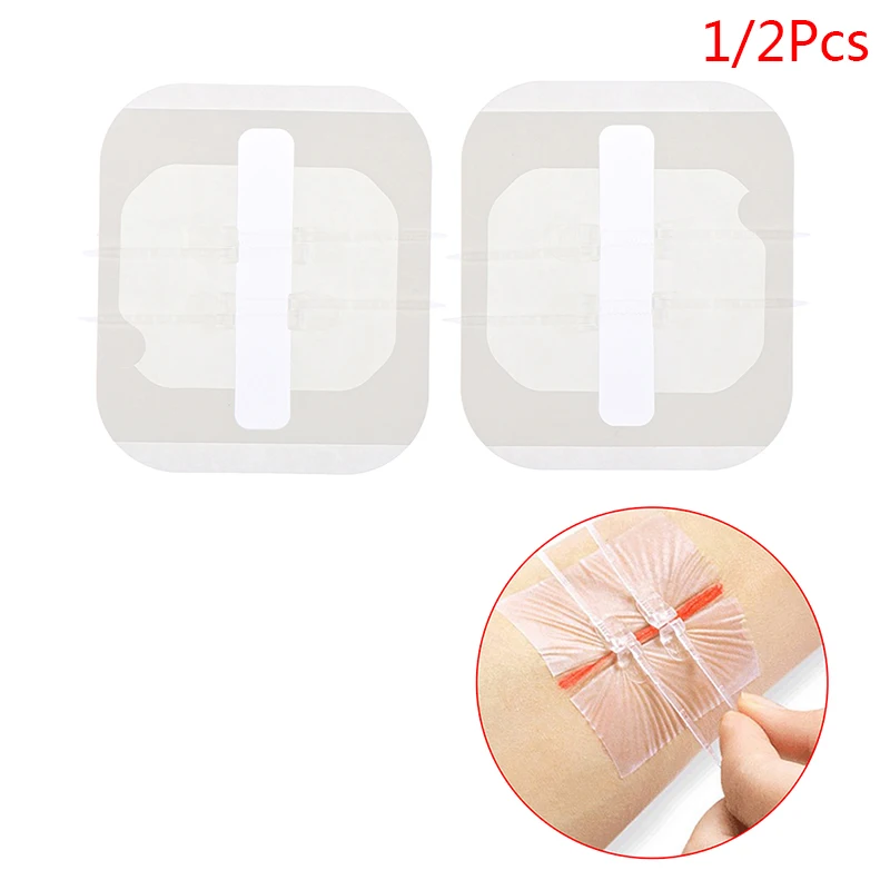 

1Pcs/2Pcs Zipper Band-aid Painless Wound Closure Device Dressing Patch Zip Suture High Quality