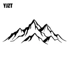 YJZT 7 см * 17,7 см любимый Модный Рисунок Adventurer гор наклейка на автомобиль мотоцикла черныйсеребряный цвет