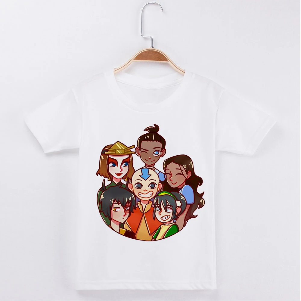Модная детская одежда футболка Аватар с надписью Last Airbender для мальчиков и девочек