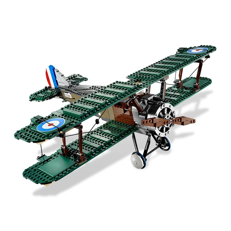Buildmoc 10226 эксклюзивная Коллекционная серия sopwith camel игрушечные блоки кирпичи