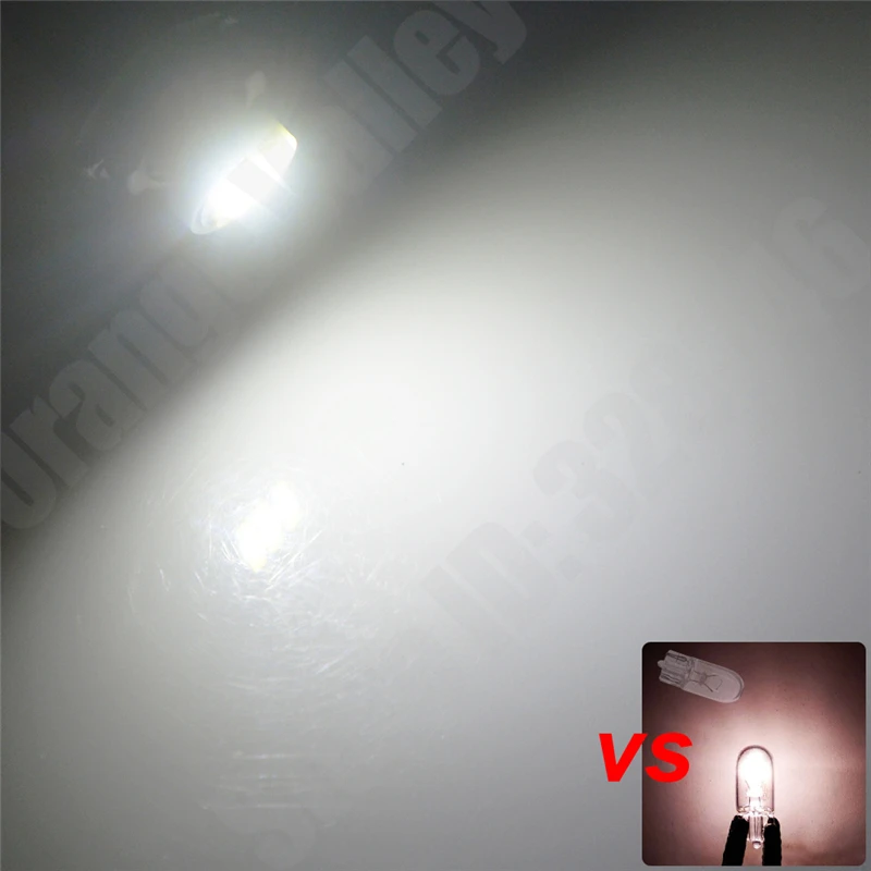 

100Pcs High Quality T10 Super Bright 7020 SMD W5W 194 501 3 LED Car Auto Interior Lights Wedge Door Instrument Side Bulb Lamp
