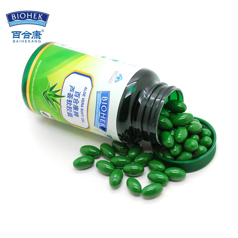 

Think dried lily kang brand aloe soft capsule 500 mg/bead * 100 *
