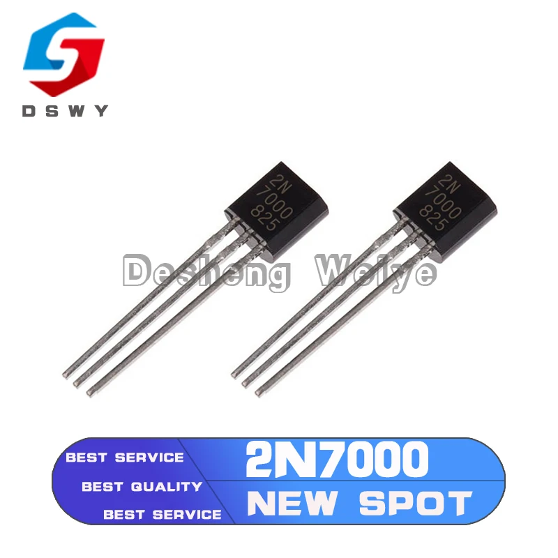 

20PCS 2N7000 TO92 Small Signal MOSFET 200 mAmps, 60 Volts N-Channel TO-92 Original and new