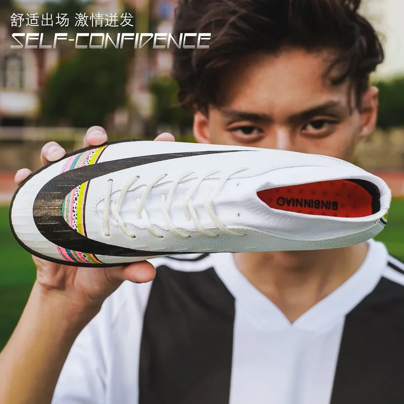 Мужская обувь для футбола на открытом воздухе мужчин футбольные бутсы teeanger