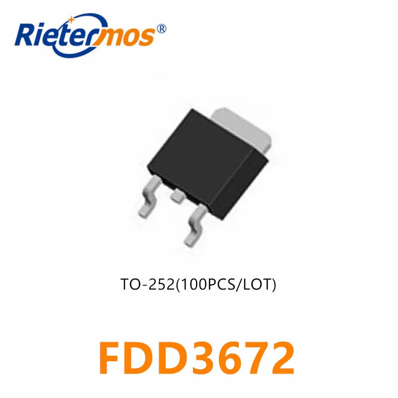 100 шт. FDD3672 TO252 3672 SMD высокое качество|smd| |