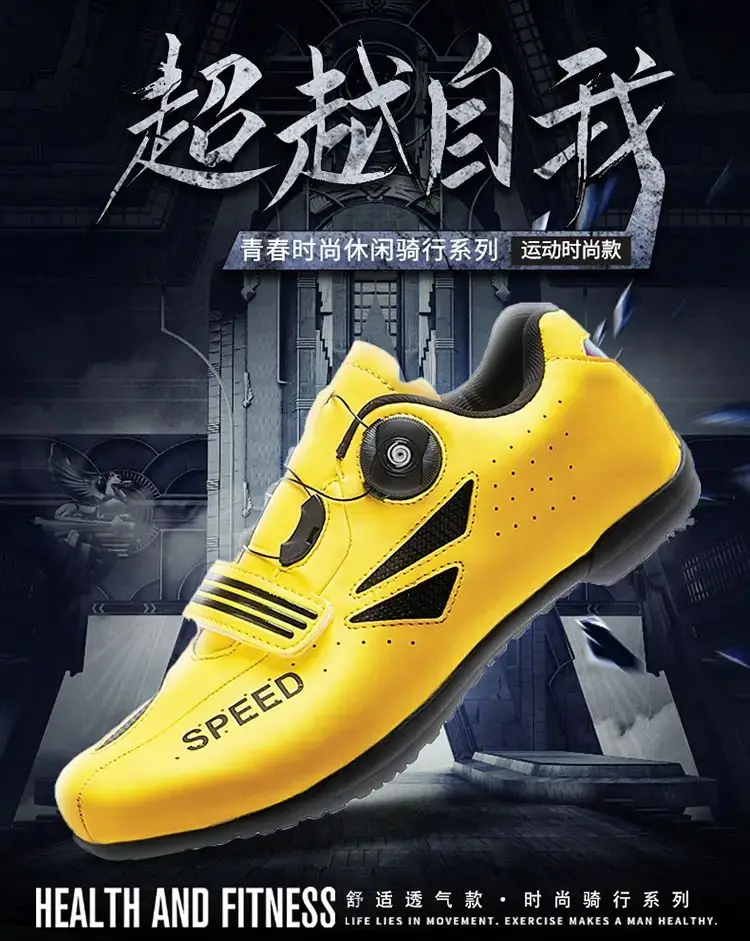 Beli Sepatu Bersepeda Atletik Profesional Sepatu Bersepeda MTB Sepatu Bersepeda Balap Berpengunci Mandiri Sepatu Bersepeda Wanita Sneakers Sepeda Wanita