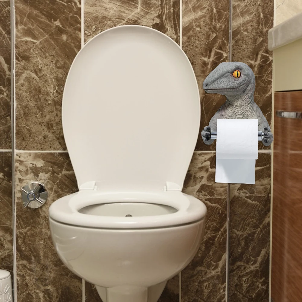 Держатель для туалетной бумаги в виде динозавра из смолы стойка салфеток не