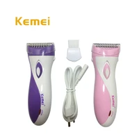 kemei shaver for women lady shaver leg underarm rechargeable waterproof bikini armpit epilator razor for women epilator