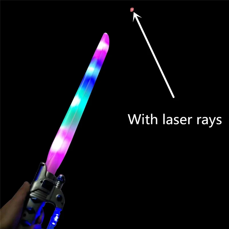 

Safe Plastic Lightsaber Toy With Infrared Rays Samurai sword Luminous Sword Light up Led Flashing Lightstick Kids Toy Boys