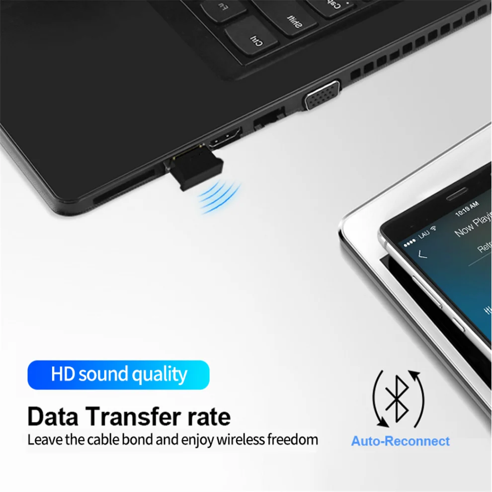USB Bluetooth 5 0 адаптер передатчик приемник аудио ключ беспроводной для компьютера ПК