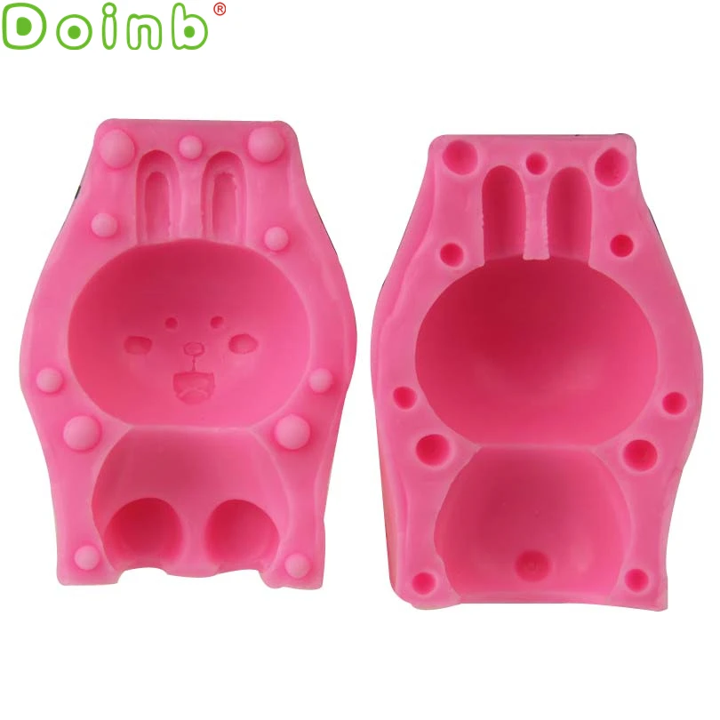 3D мультфильм силиконовая форма в виде кролика торт украшения мусс конфеты желе