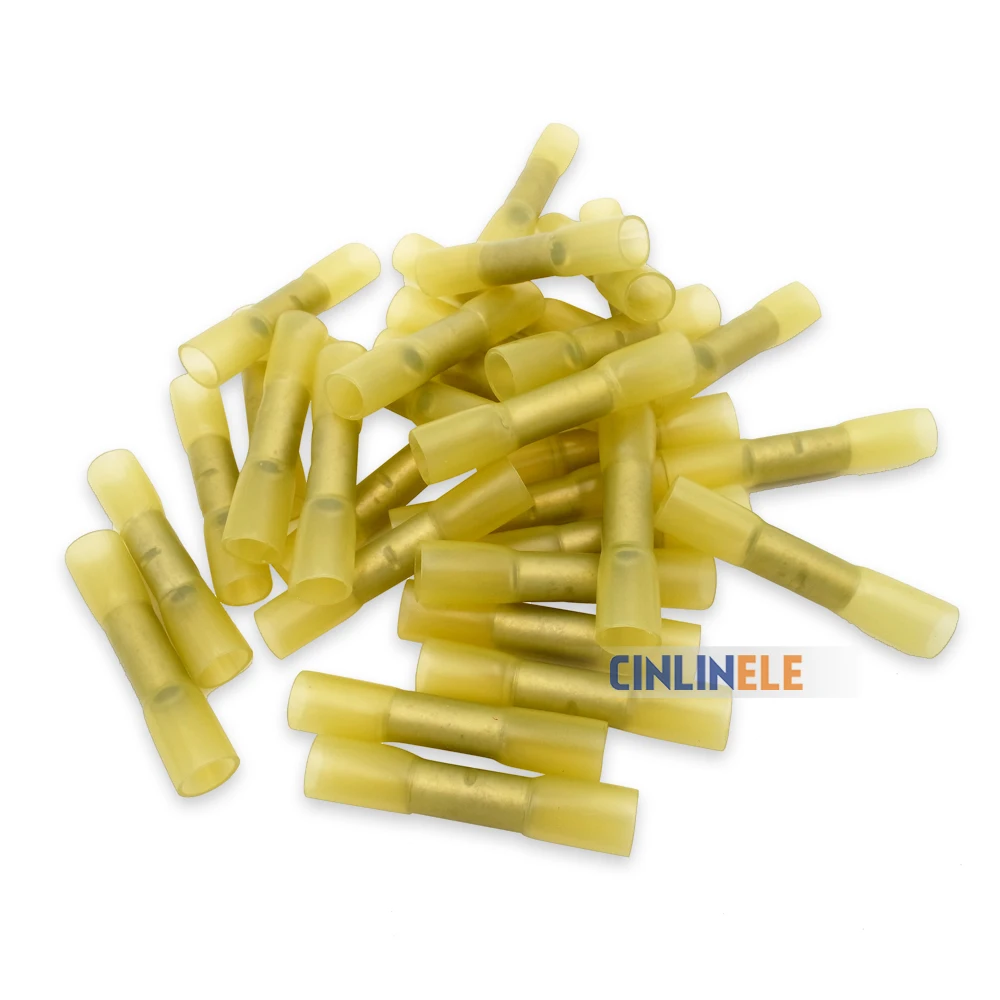 250 шт. BHT5 утепленная Термоусадочные Провода электрические обжимной разъема 12 10AWG 4