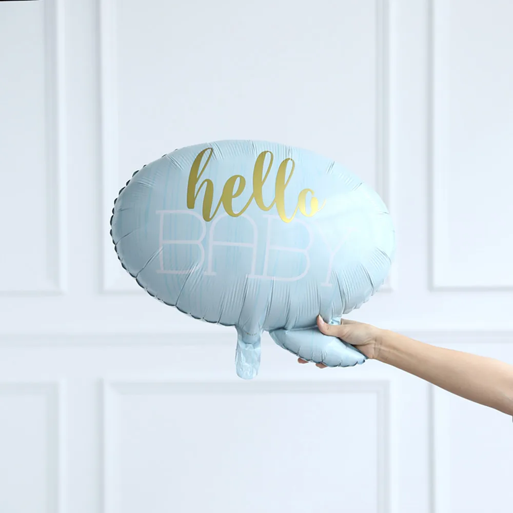 1 шт. Baby Shower Фольга воздушные шары для маленьких мальчиков и девочек розового