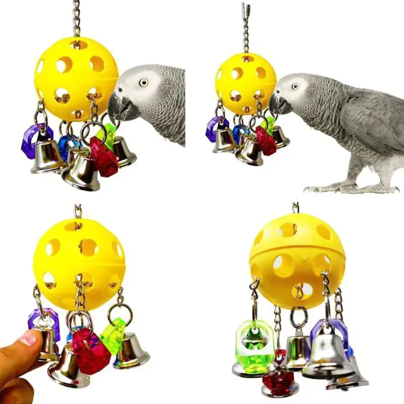 

Small Animal Activity Play Balls Chew Toys Teeth Grinding for Parrot Parakeet Birds African Grey Cockatiel Conure Teeth