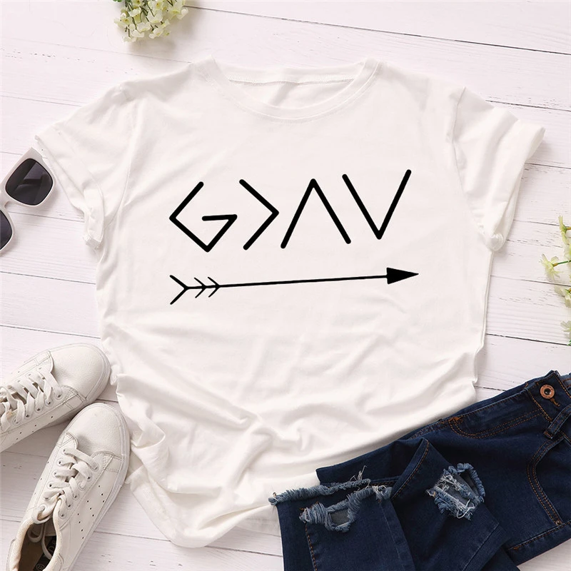 Летняя Новинка 2020 женская футболка с надписью Стрела в винтажном Корейском стиле