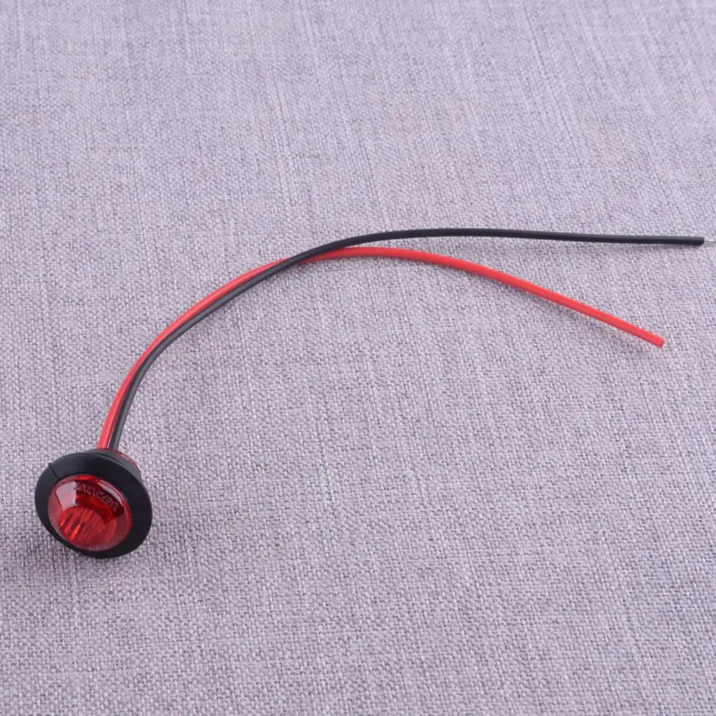 10 шт./компл. 12V красные маленькие круглые боковые габаритные Световые индикаторы