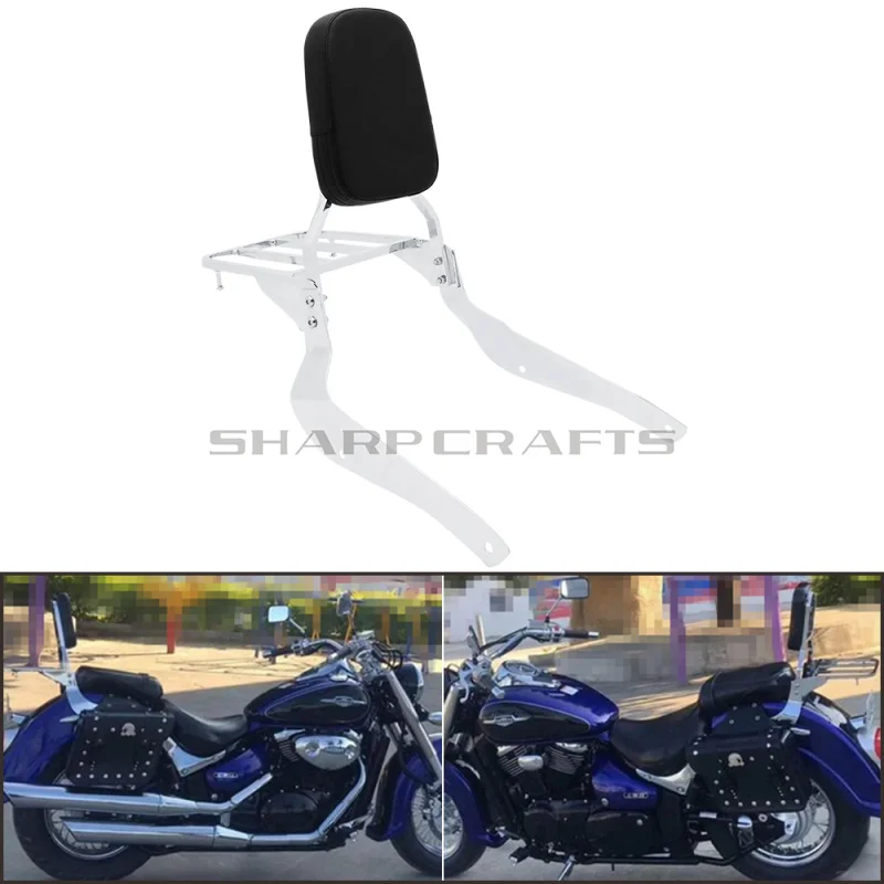 Мотоциклетная пассажирская Сисси бара спинка с багажником для Suzuki бульвар C50