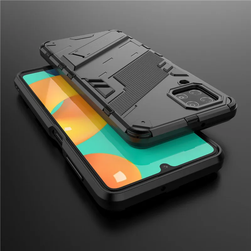 

For Samsung Galaxy M32 Case For Samsung M32 Cover Shockproof TPU PC Phone Back Case For Samsung A03s A22 A32 A52 A72 A12 M12 5G