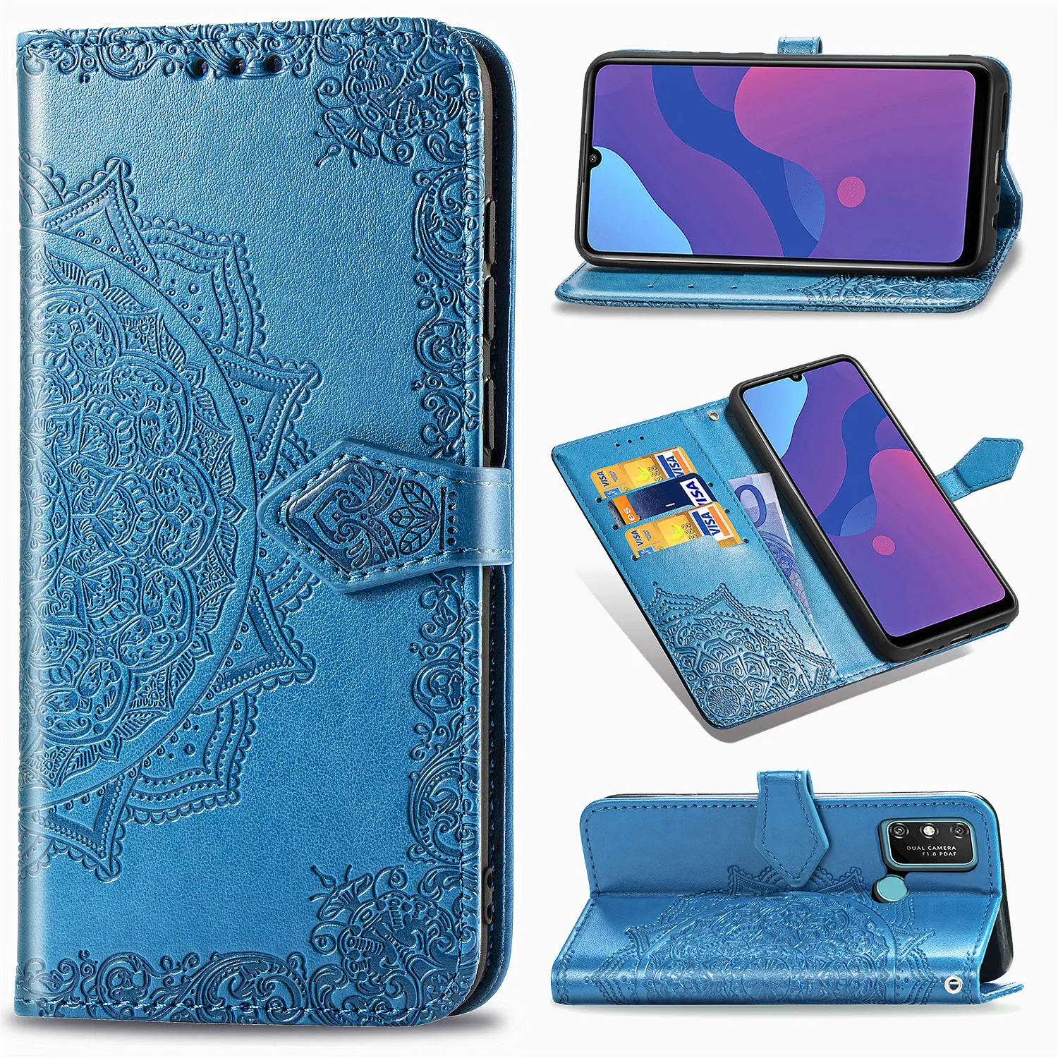 Кожаный чехол-книжка для Huawei Honor 9A 9S 9X 10X 7A 8A 8S 8C Y5 Y6 Y7 Y8S P Smart 2020 2021 Mate 40 honor 8 9 10 20 30 Lite |