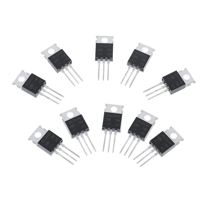 10 шт. MOS полевой эффект транзистор новый IRL540 IRL540N силовой MOSFET TO 220|Детали и