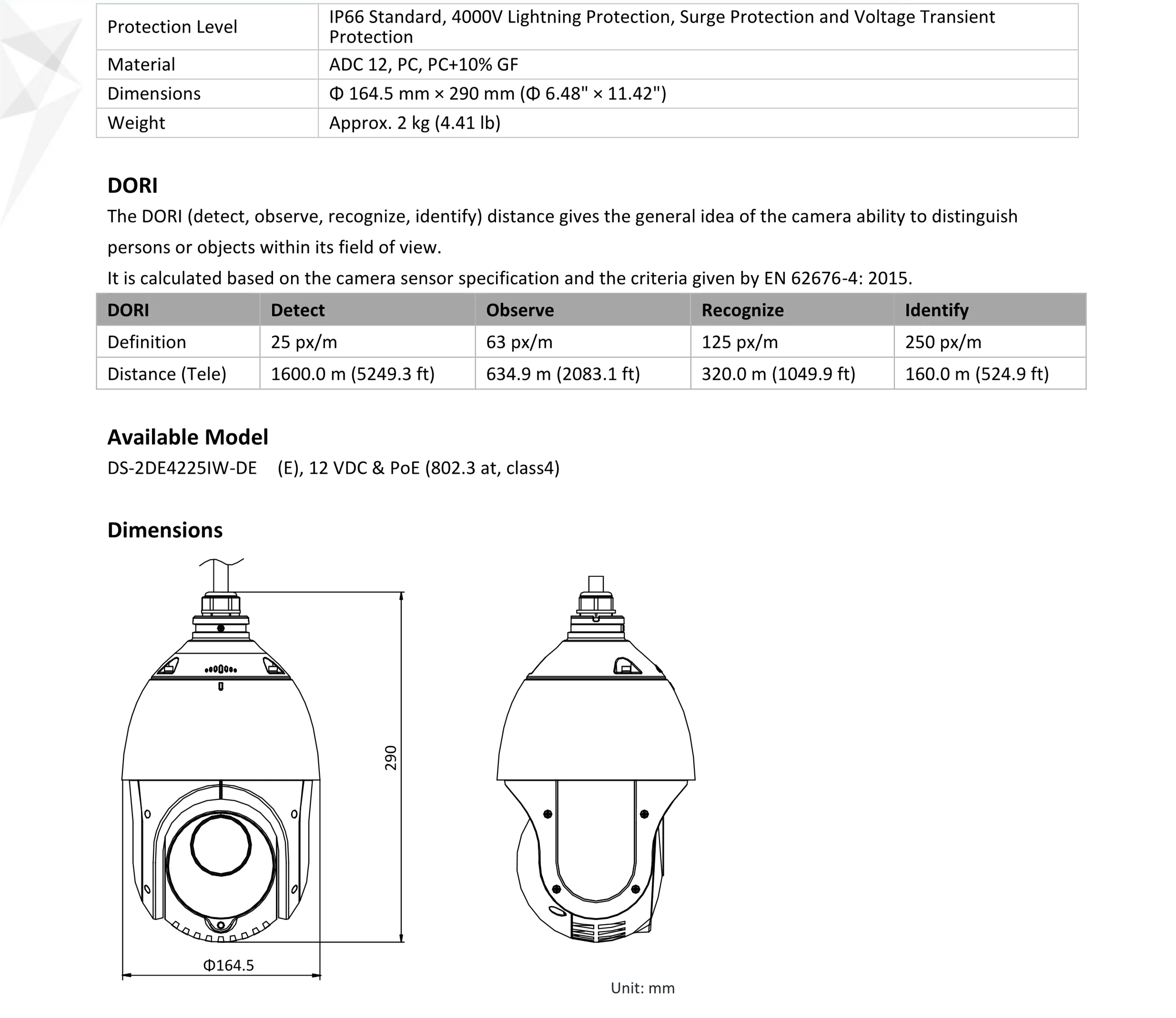 Оригинальная PTZ IP камера DS-2DE4225IW-DE 2MP моторизованный 25X зум скорость купольная CCTV камера IR 100m объектив 4,8-120 мм
