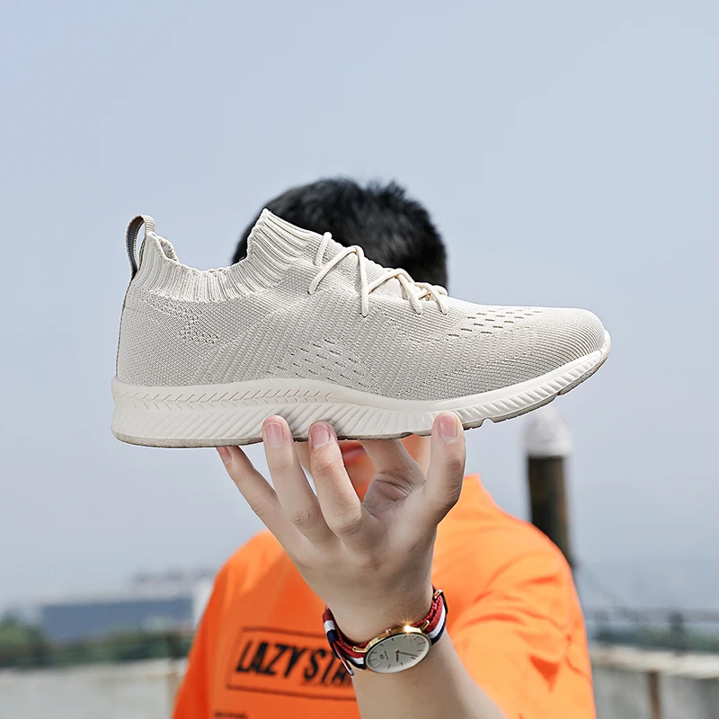 

Casual Sock Shoes Oversized Comfort Sole Mens Platform Trainers Hommes Trainer Knitted Chaussures Triple Espadrilles Sneakers