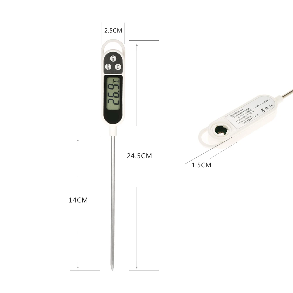 Цифровой термометр для духовки мини прибор измерения температуры еды 50C 300C