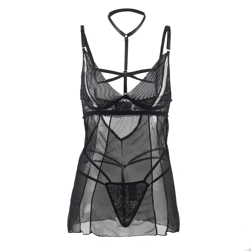 

Sexy underwear tulle bed sexy pajamas passion suit uniform temptation teasing nightdress small breasts