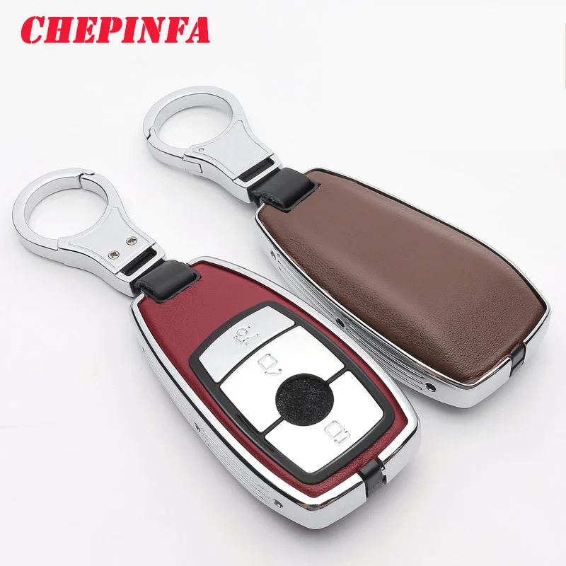 

CHEPINFA Metal Car Key Case Cover Keychain For Mercedes-Benz New A C E S GLE CLS W177 W205 C205 W213 W222 W167 C257 Keychain
