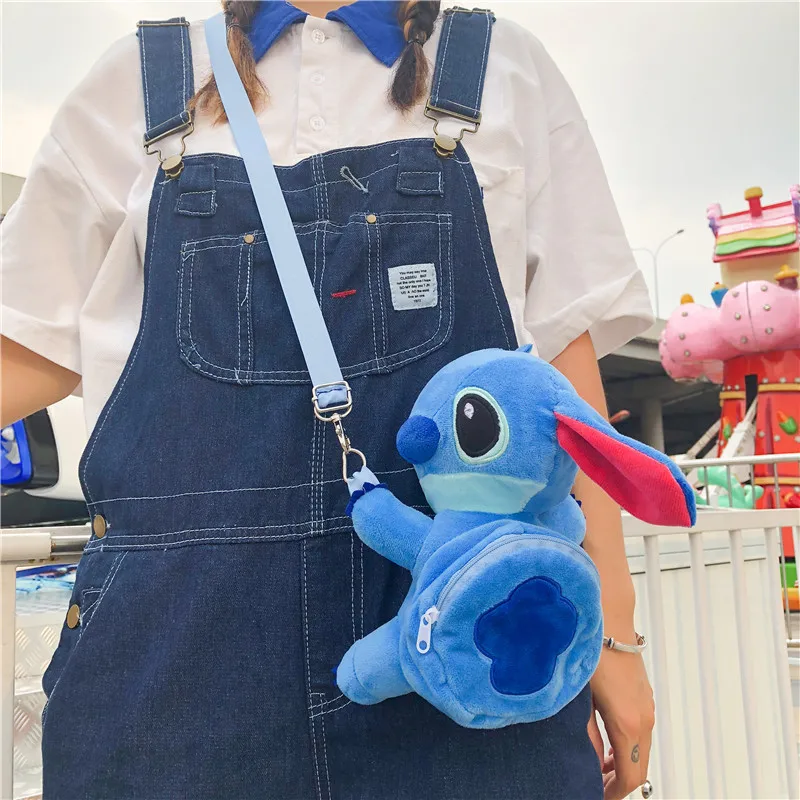 Сумка на плечо Disney с мультяшным рисунком хлопковые сумки-мессенджеры плюшевые