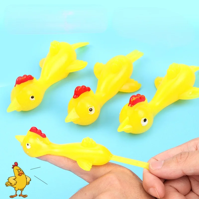 

Catapult Turkey Tricky Fun Toy Catapult Chick Tpr Soft Material Launch Slingshot Chick Funny Dropshipping Anti-stress Toys funny