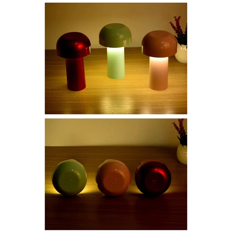 

Modern Led Table Lamp Mushroom Lamp USB Charging Stepless Dimming Night Light Baby Feeding Lamp