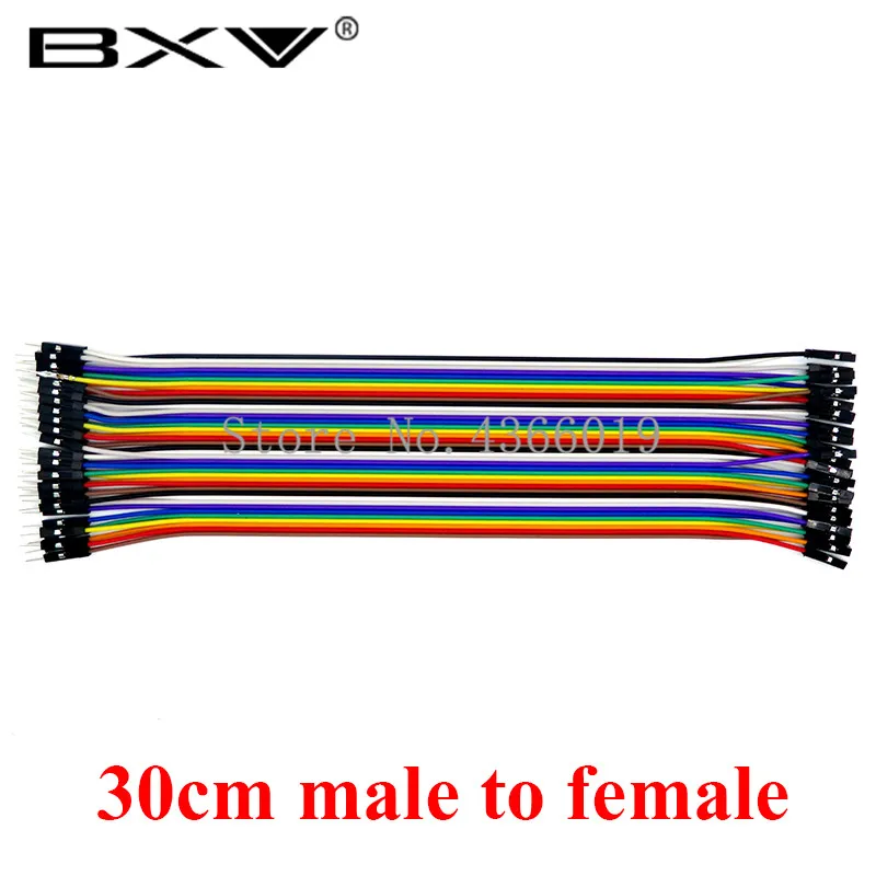 30cm Male to Female Dupont Line 30 см 40Pin штекер-Папа+ папа-женщина и женщина-женщина перемычка провод Dupont кабель для Arduino DIY KIT - Цвет: 30cm Male to Female