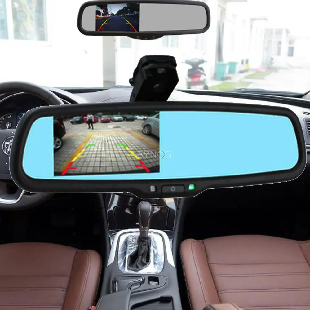 4 3 &quotTFT lcd Автомобильный кронштейн заднего вида зеркало монитор помощь при