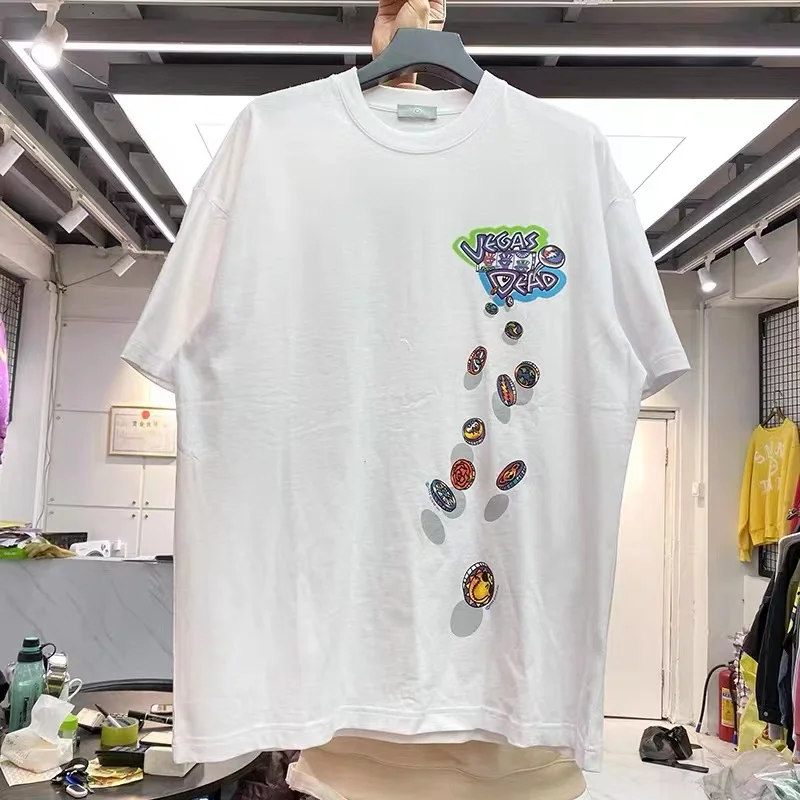 

Creative Bear Fun cartoon print round neck loose short sleeve t-shirt fashion