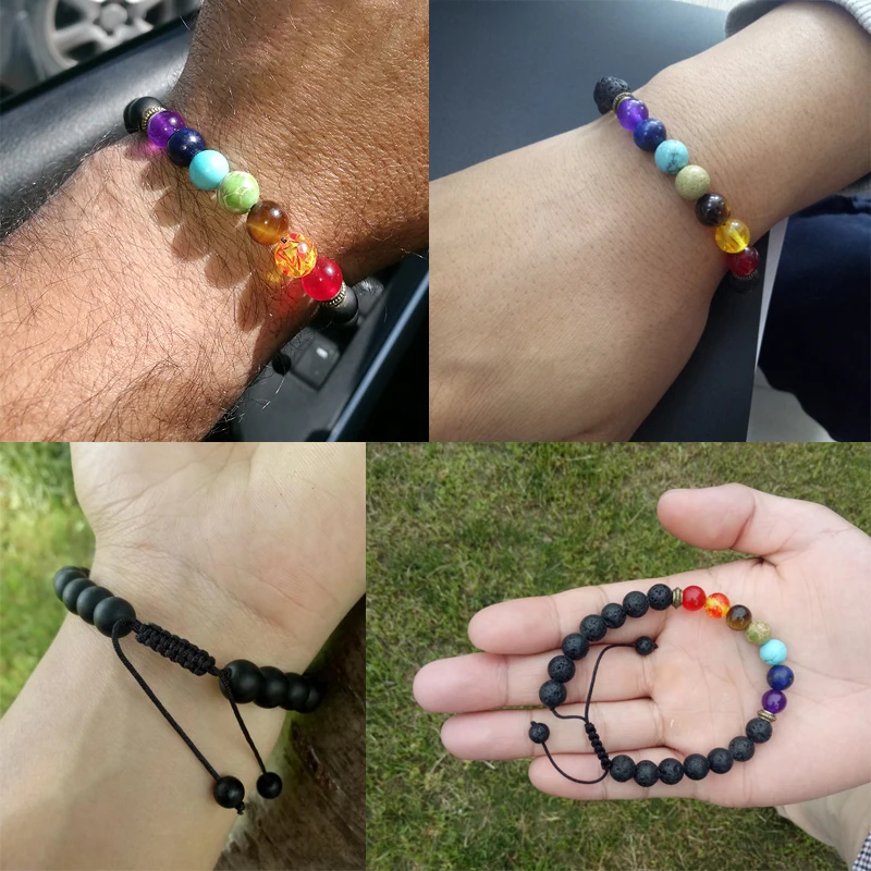 7 энергия чакры натуральный камень вулканическая лава тигровый глаз 8 мм бусины