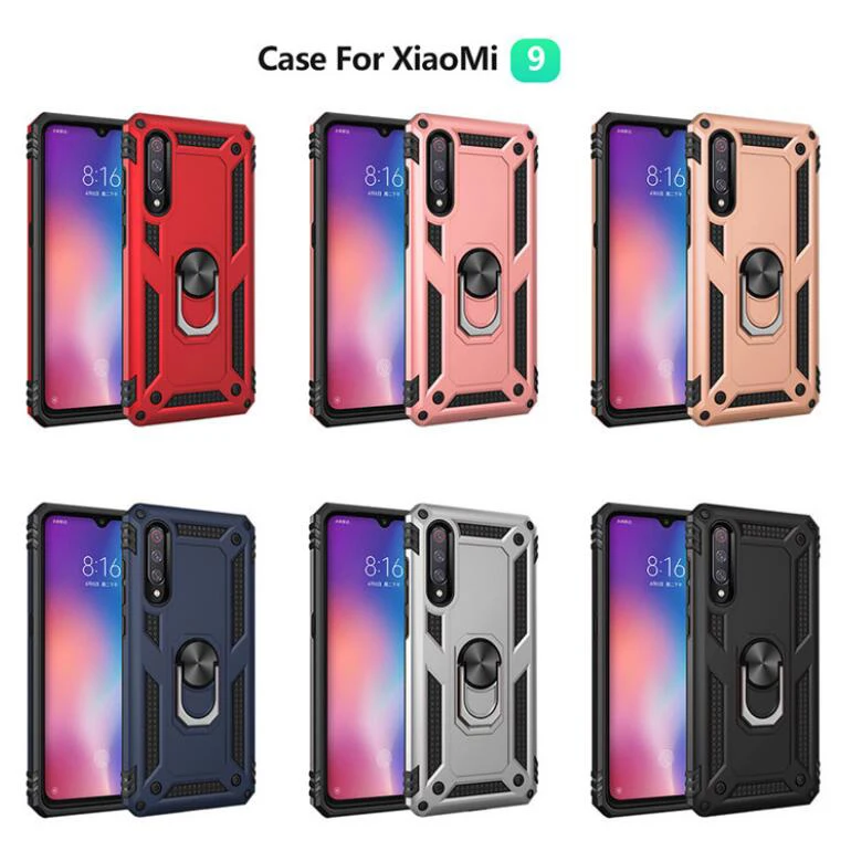 Sergeant anti-fall armor mobile phone shell car magnetic FOR:XiaoMi RadMi Note7 9 9SE ring bracket protective cover case | Мобильные