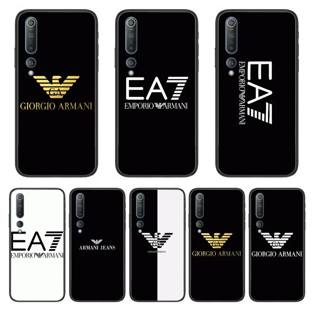 

Italian luxury brand Phone Case For xiaomi mi11 5g 10 liti Ultra 9Pro SE 3 8 Note Anime Black Cover Silicone Back Pretty tpu