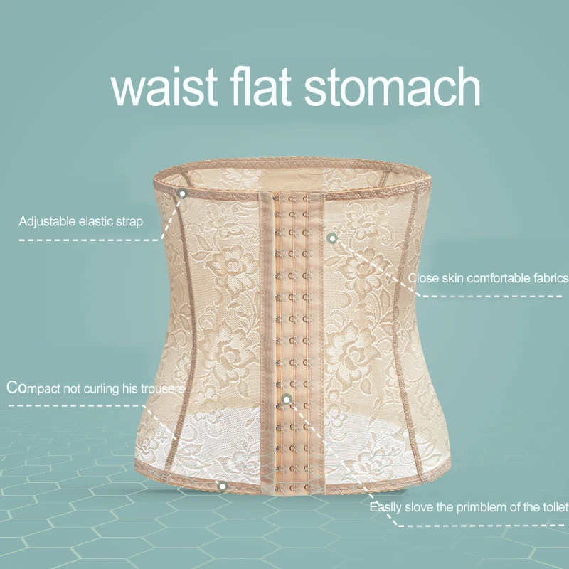 

Waist Trainer Women Slimming Belt Sexy Corset Shapewear Sheath Flat Belly Tummy Girdles Modeling Lace Belt Belly Modeling Strap