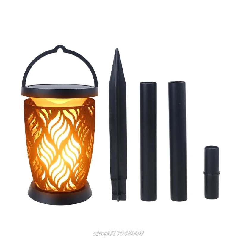 

Outdoor with Flickering Flame Solar Torches Light 96 Lamp Beads Waterproof Hanging Flame Lantern for Pathway MY26 21 Dropship