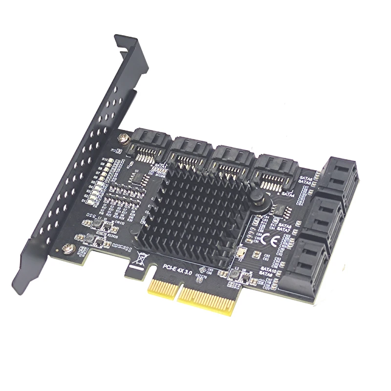 чиа майнинг pcie sata карта адаптер 10