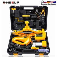 e heelp 3 in 1 electric car jack kit 12v 3ton auto lift with impact wrench and air pump electric jacks lifting tools for car suv