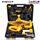Фотоэлектрический Автомобильный домкрат E-HEELP 3 в 1, 12 В, 3 тонны, автомобильный подъемник с ударным ключом и воздушным насосом, электрические домкраты, Подъемные Инструменты для автомобилей, внедорожников