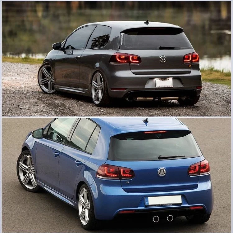 VLAND Factory для автомобиля светодиодный фонарь в сборе для Golf 6 светодиодный задний фонарь 2008-2013 светодиодный задний фонарь с DRL+ Реверс+ тормоз+ движущийся сигнал