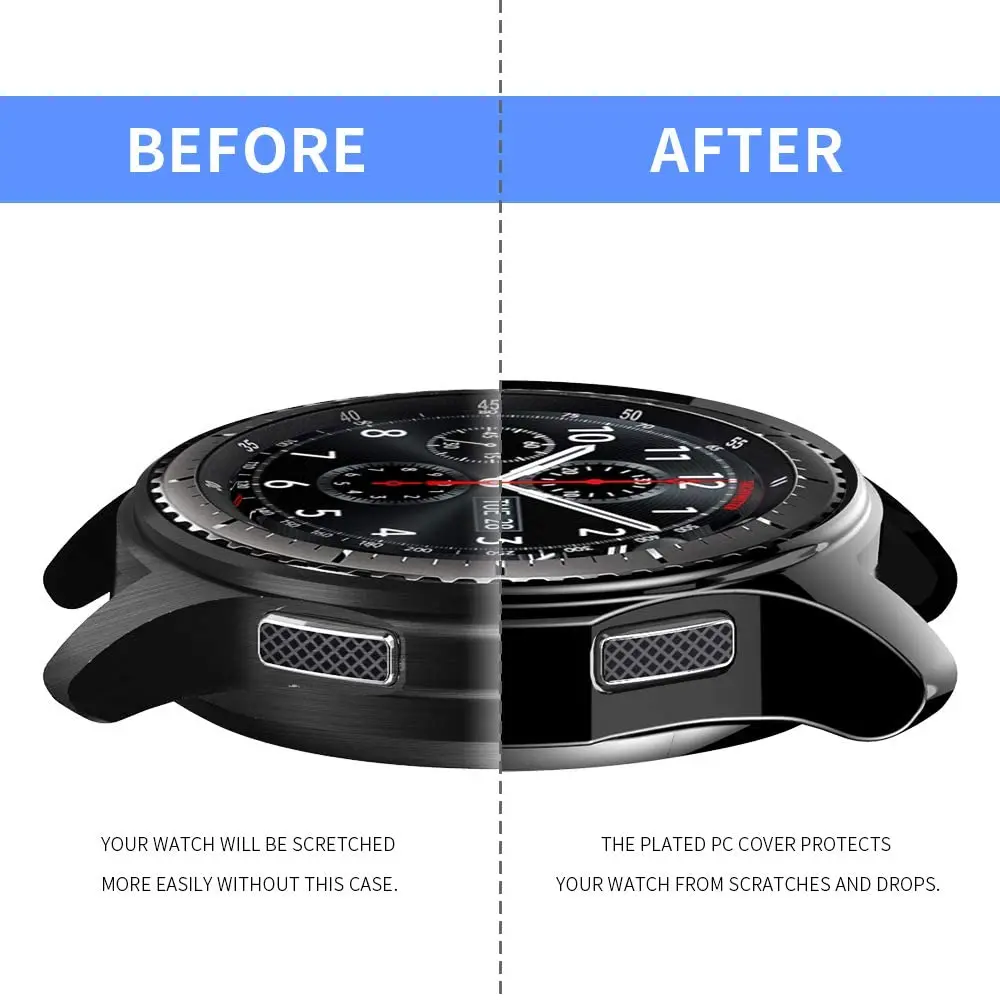 Смарт-часы полосы аксессуары чехол для Samsung Gear S3/Galaxy часы 46 мм Чехол Мягкий ТПУ