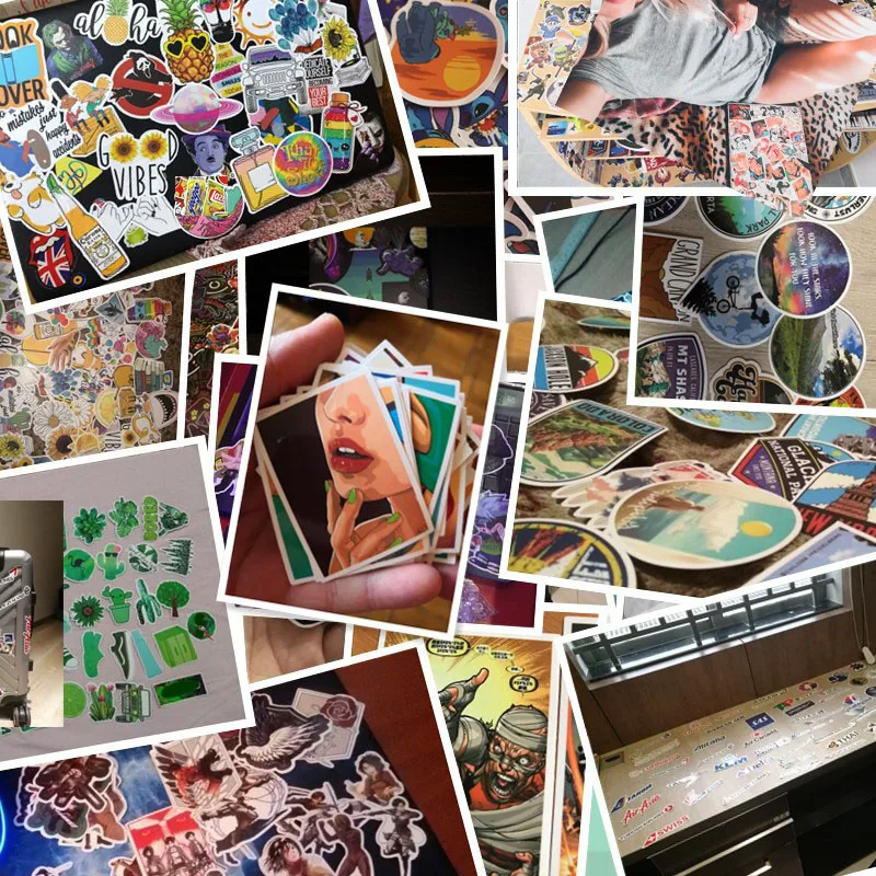 10/100 шт./лот модный скейтборд тренд брендовый логотип наклейка водонепроницаемые