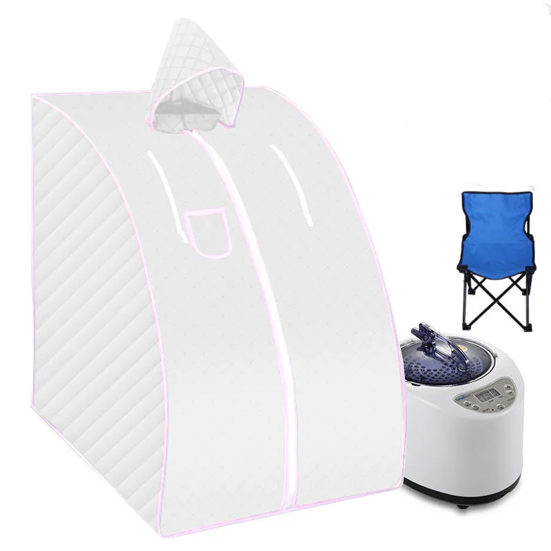 Портативная Паровая баня со складным стулом домашняя 1000 Вт 2л паровая банная