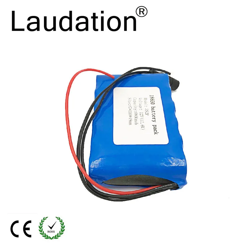 Бесплатная доставка 3S BMS 11 1 V 6.8Ah 12 6 6800 mAh 12V Портативный Перезаряжаемый литиевый