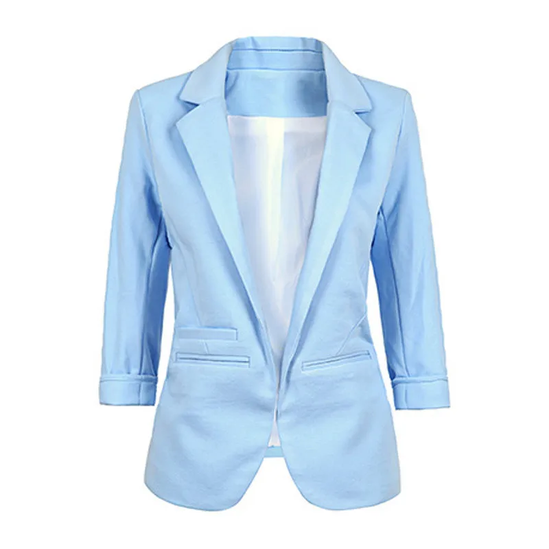 Женское деловое пальто с отложным воротником # XZslmc, Женский офисный костюм, официальный кардиган, Блейзер, повседневная куртка, блейзеры с р...